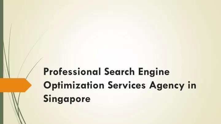 professional search e ngine o ptimization services agency in singapore