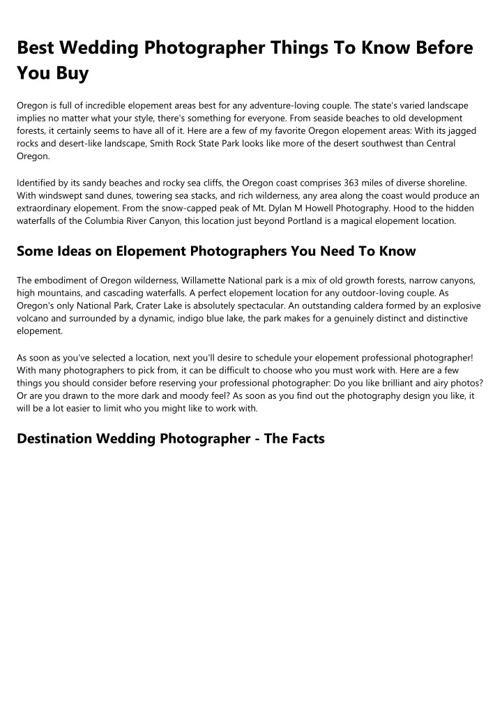 best wedding photographer things to know before