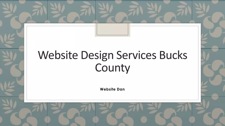website design services bucks county