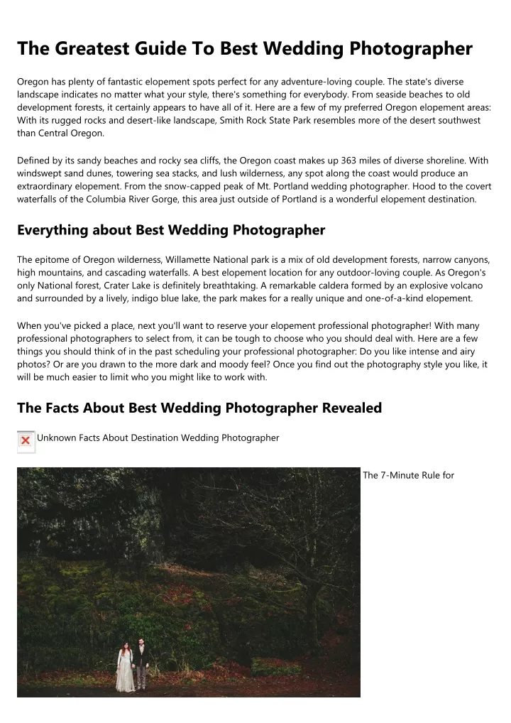the greatest guide to best wedding photographer