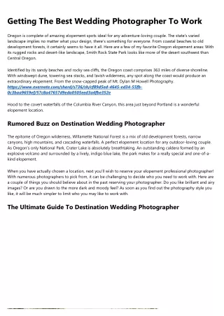 Why You're Failing at elopement photographer