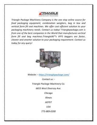 triangle package machinery company