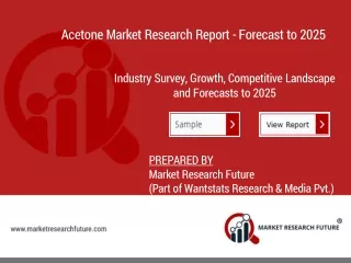 Acetone Market Share - Analysis, Growth, Size, Trends, Top Company, Forecast, Application, Overview & Outlook 2025