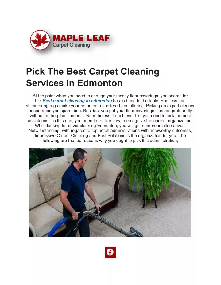 pick the best carpet cleaning services in edmonton