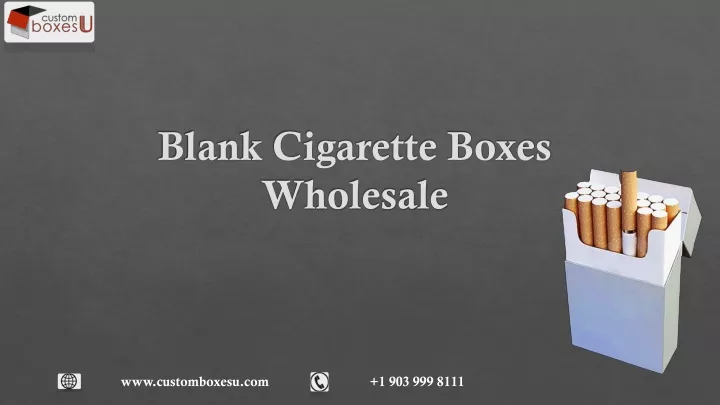 blank cigarette boxes wholesale