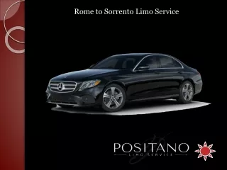 rome to sorrento limo service