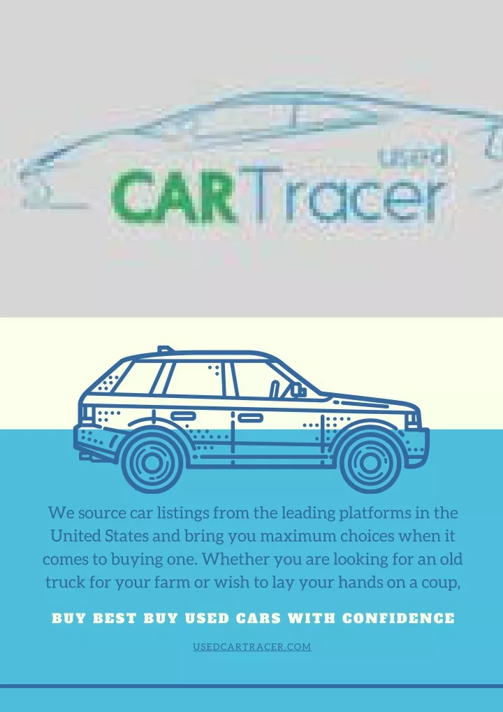 we source car listings from the leading platforms