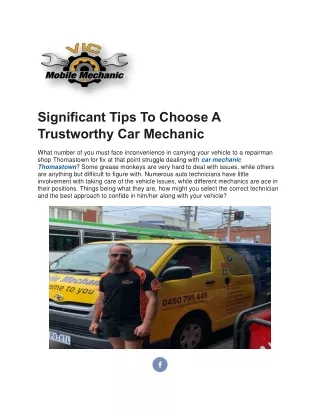 significant tips to choose a trustworthy