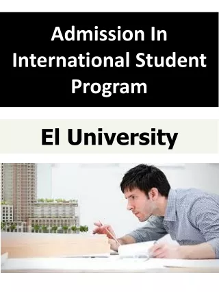 Admission In International Student Program