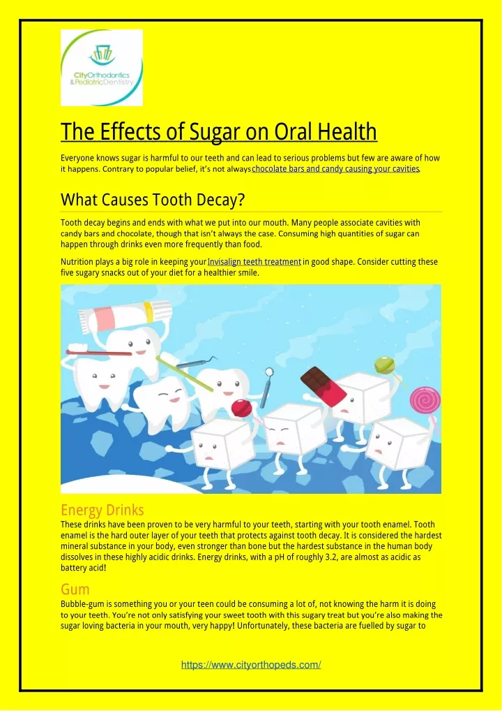 the effects of sugar on oral health
