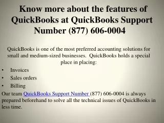 (877) 606-0004 ,QuickBooks Support Number