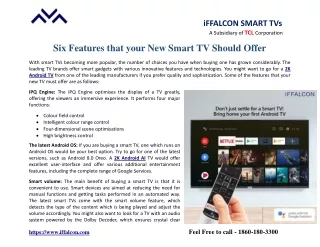 iffalcon smart tvs