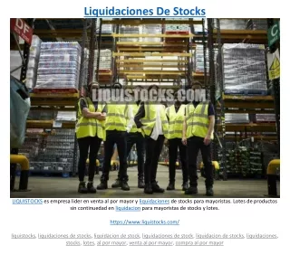 liquidaciones de stocks