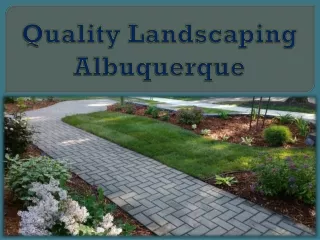 quality landscaping albuquerque