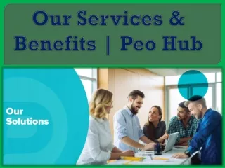 Our Services & Benefits | Peo Hub
