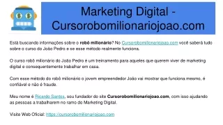 Marketing Digital - Cursorobomilionariojoao.com