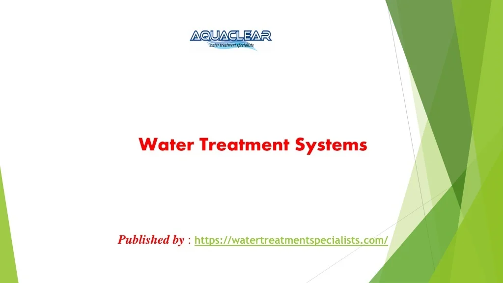 PPT - Water Treatment Systems PowerPoint Presentation, free download ...