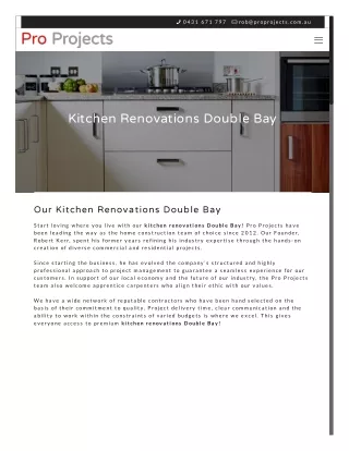 Kitchen renovations double bay