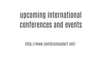 conference alert