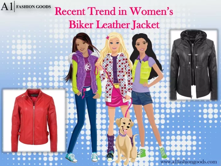 recent trend in women s biker leather jacket