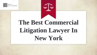 The Best Commercial Litigation Lawyer In New York