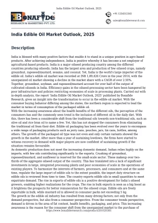 india edible oil market outlook 2025
