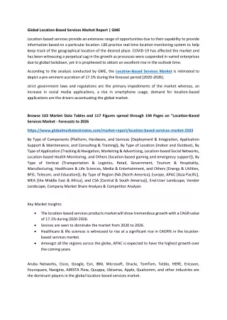 global location based services market report gme