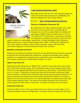 legit marijuana dispensary online