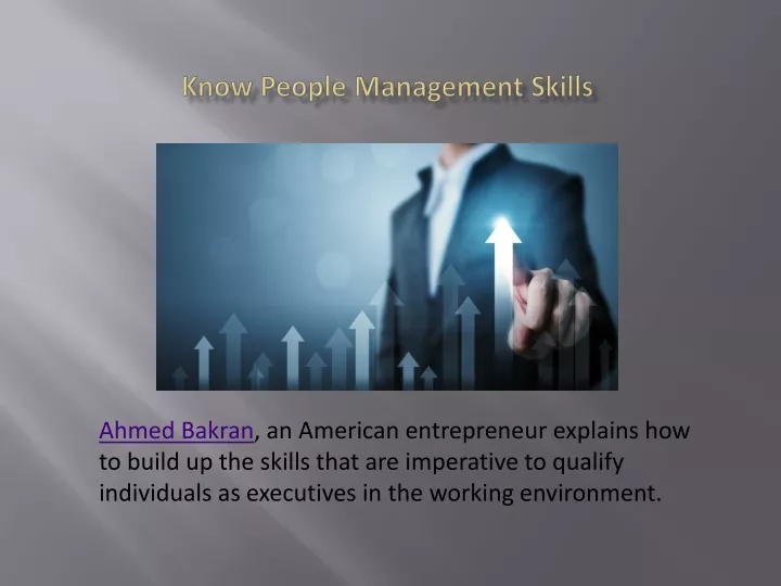 know people management skills