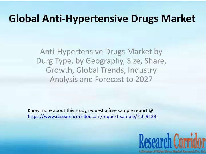 global anti hypertensive drugs market