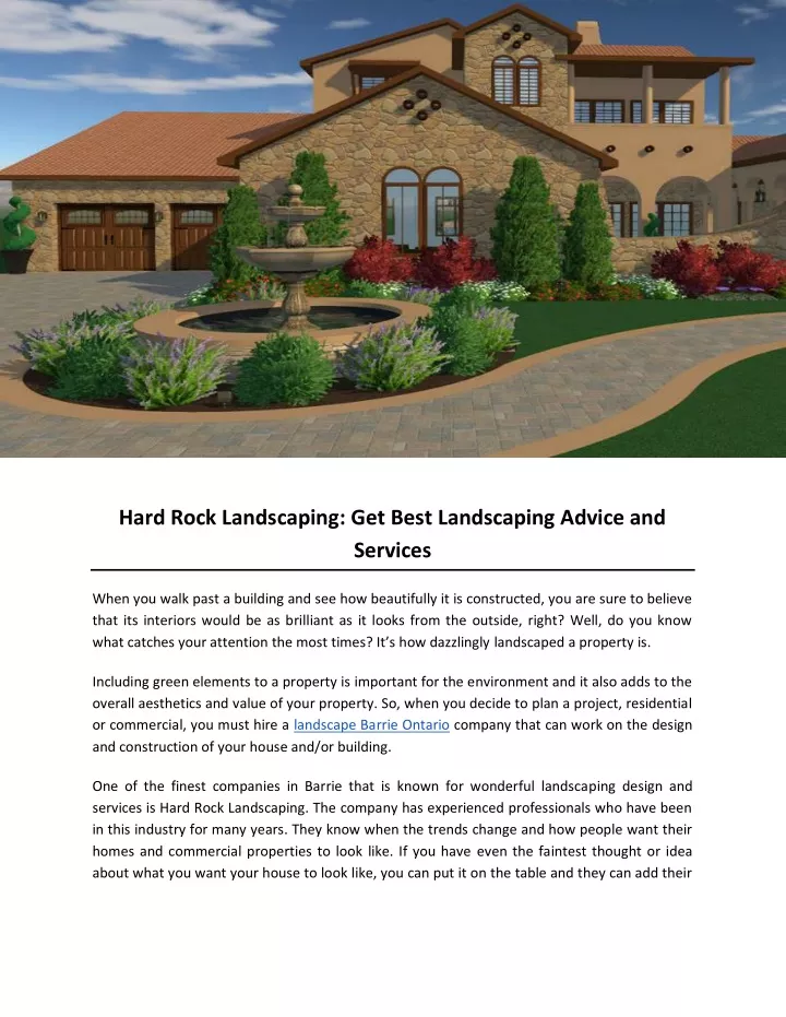 hard rock landscaping get best landscaping advice