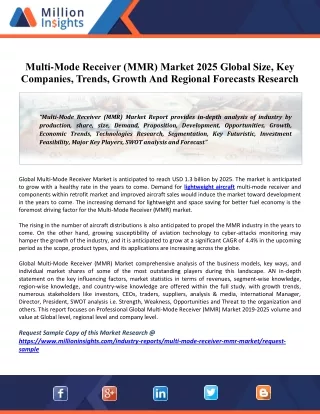 multi mode receiver mmr market 2025 global size