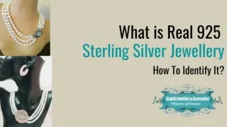 What is Real 925 Sterling Silver Jewellery and How To Identify It?