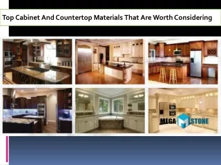top cabinet and countertop materials that