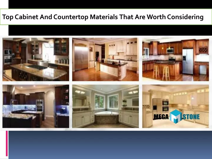 top cabinet and countertop materials that
