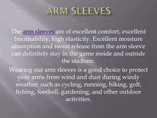 First Defense Tactical Arm Sleeves