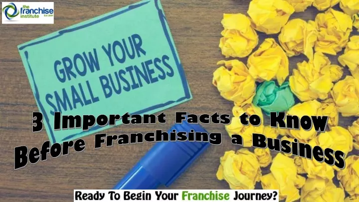 3 important facts to know before franchising