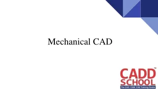 Mechanical CAD Course | Mechanical CAD training centre in Chennai