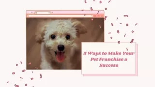 5 Ways to Make Your Pet Franchise a Success