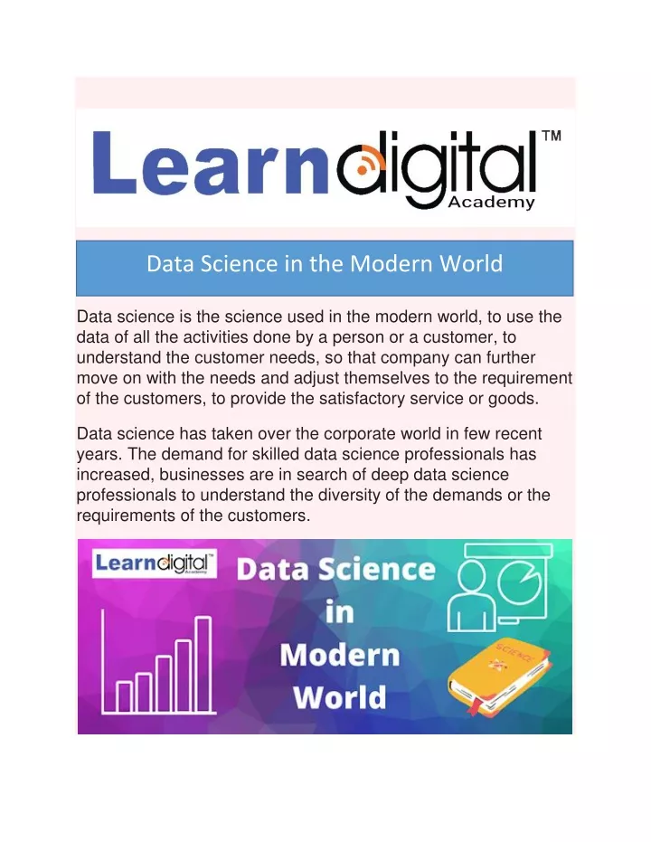 data science in the modern world
