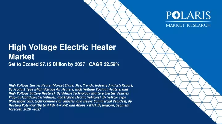 high voltage electric heater market set to exceed 7 12 billion by 2027 cagr 22 59
