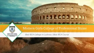 Best BCA College in Lucknow | Best BCA Course