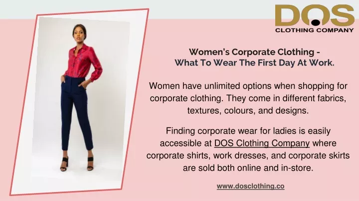 women s corporate clothing what to wear the first day at work