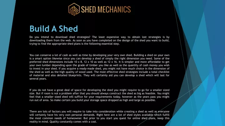 build a shed