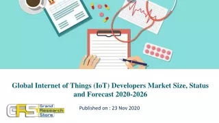 global internet of things iot developers market
