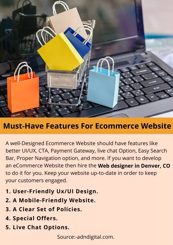 must have features for ecommerce website