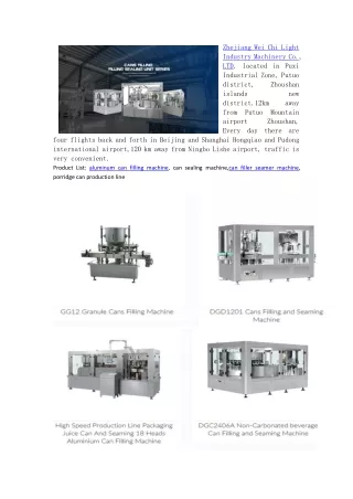 Zhejiang Wei Chi Light Industry Machinery Co., LTD