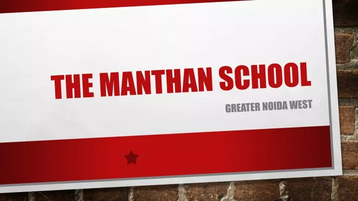the manthan school