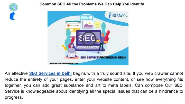 common seo all the problems we can help