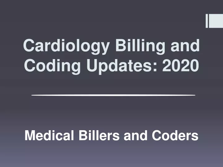 cardiology billing and coding updates 2020